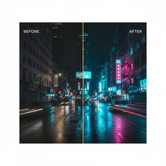 Neon Urban Night Collection - Professional Lightroom Presets