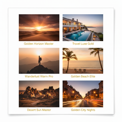 Golden Hour Travel Collection - Professional Lightroom Presets