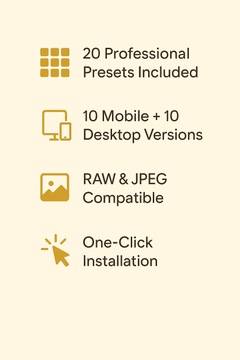 Golden Hour Travel Collection - Professional Lightroom Presets