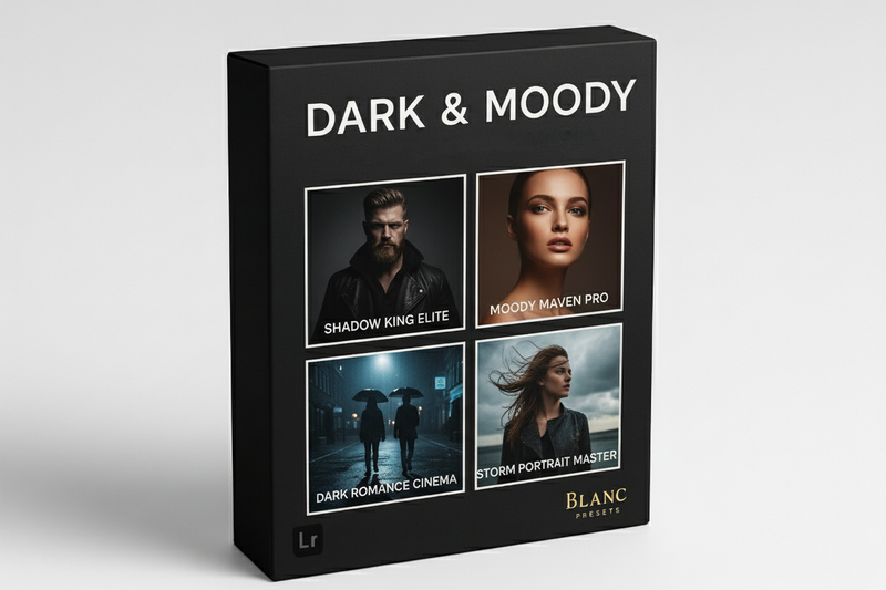 Dark & Moody Portrait Collection - Professional Lightroom Presets